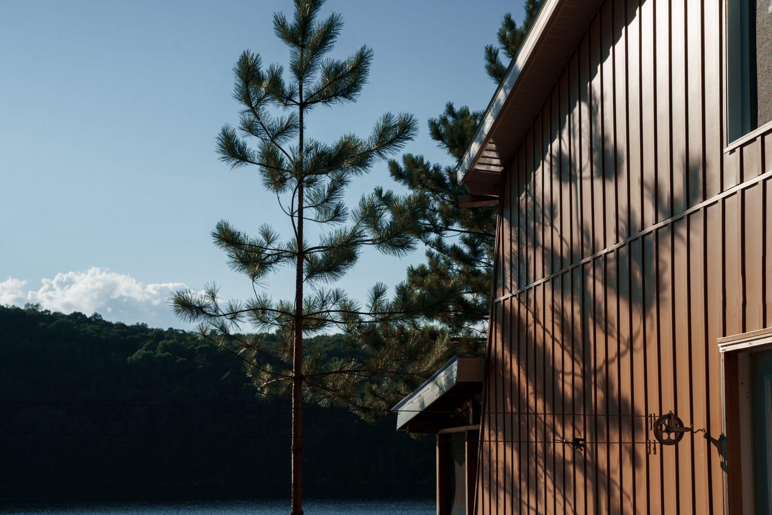 cabin by the lake